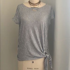 Max studio striped top